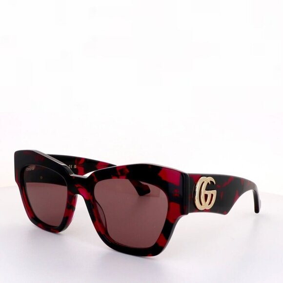NWT Gucci GG1422S-004 Havana Cat Eye 55mm Sunglasses main image 7